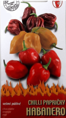 Paprika - HABANERO - směs barev RED, CHOCOLADE, ORANGE