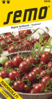 Rajče tyčkové - SUNCHOCOLA F1 - výprodej semen ex. 2023