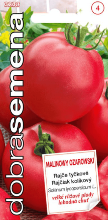 Rajče tyčkové - MALINOWY OZAROWSKI - výprodej semen ex. 2024